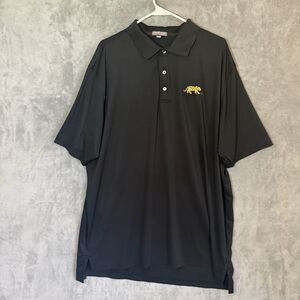 PETER MILLAR Summer Comfort LSU Tigers 2XL  Collegiate Polo Shirt Black READ